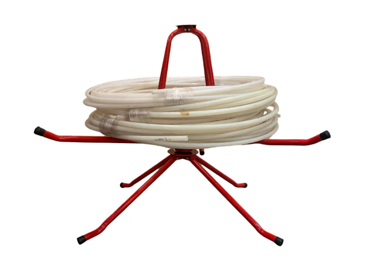 Pex rulleholder til gulvvarmeslanger