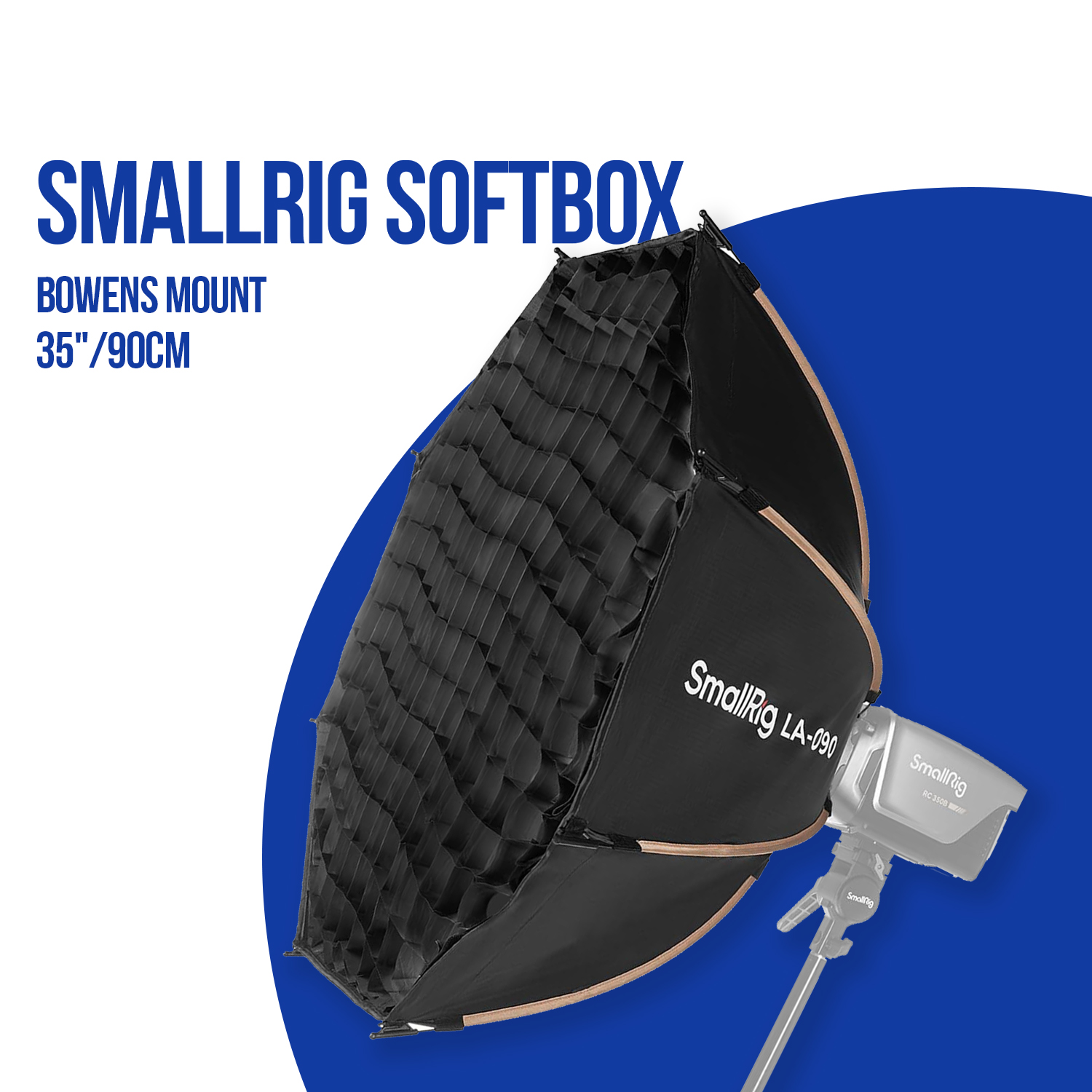 Smallrig 90 cm softbox la o90 for bowens mount lights