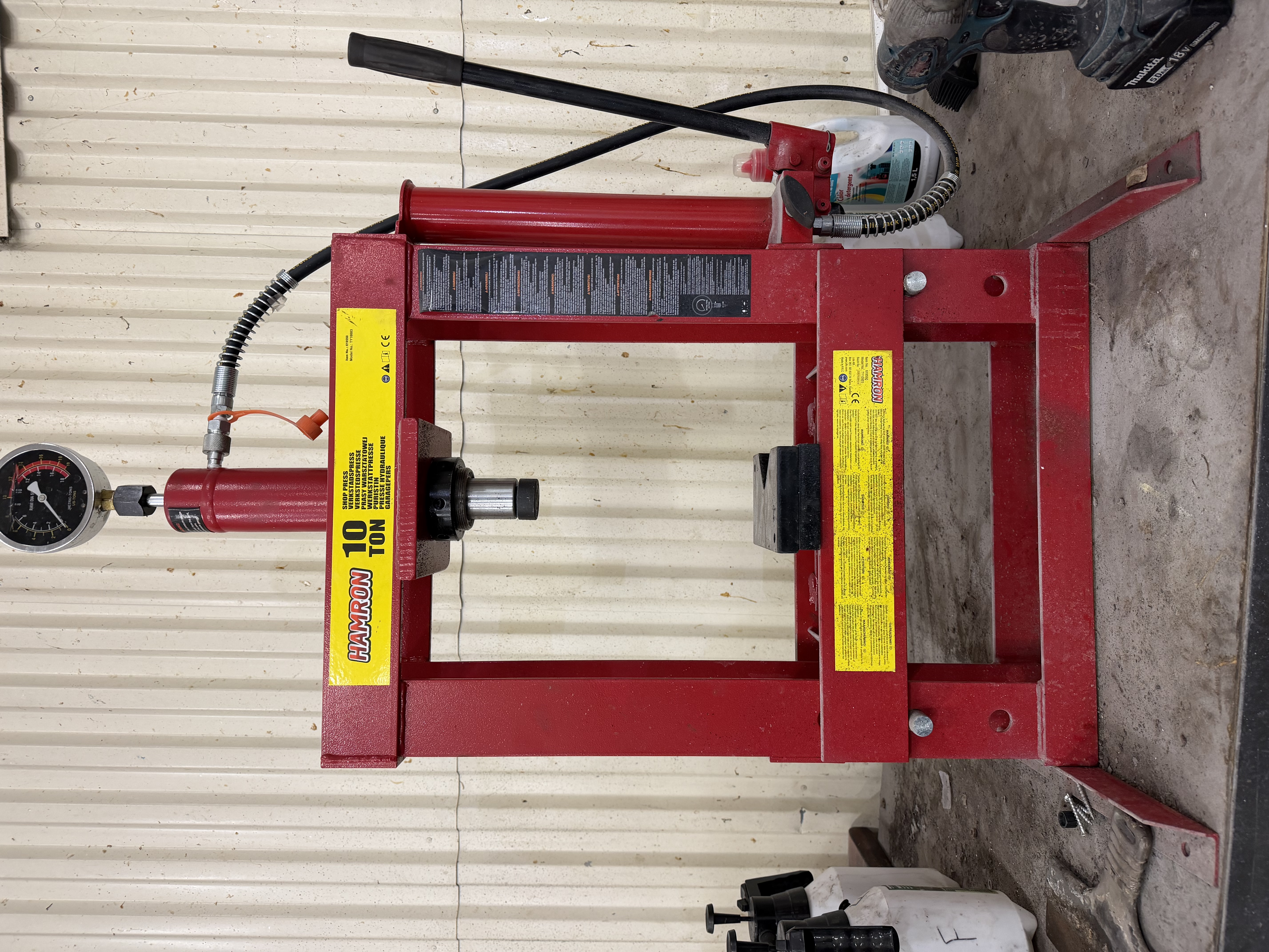 Hamron verkstadspress 10 ton