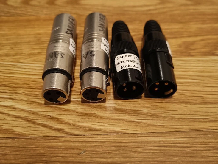 Dmx overganger og dmx terminatorer