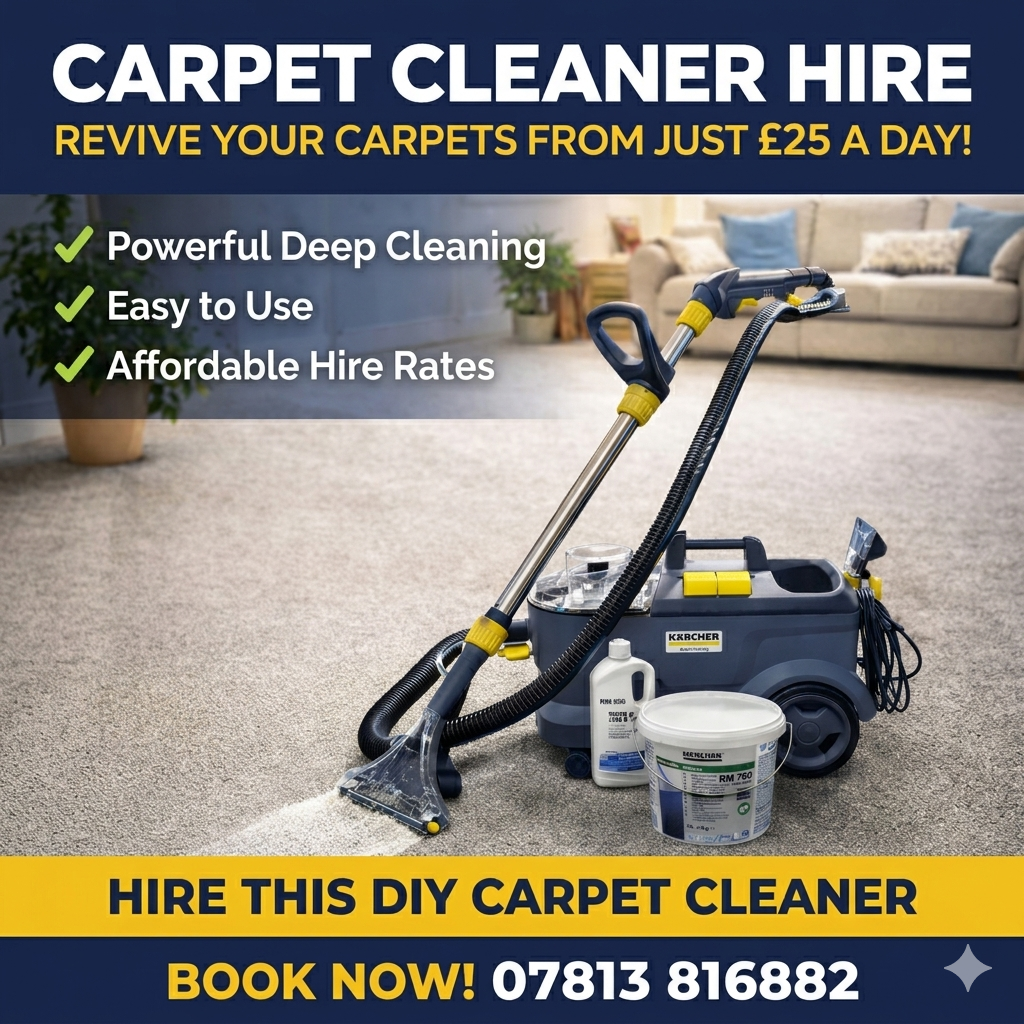 Carpet cleaner hire – karcher puzzi 10/1 (professional) – free delivery bedford/mk