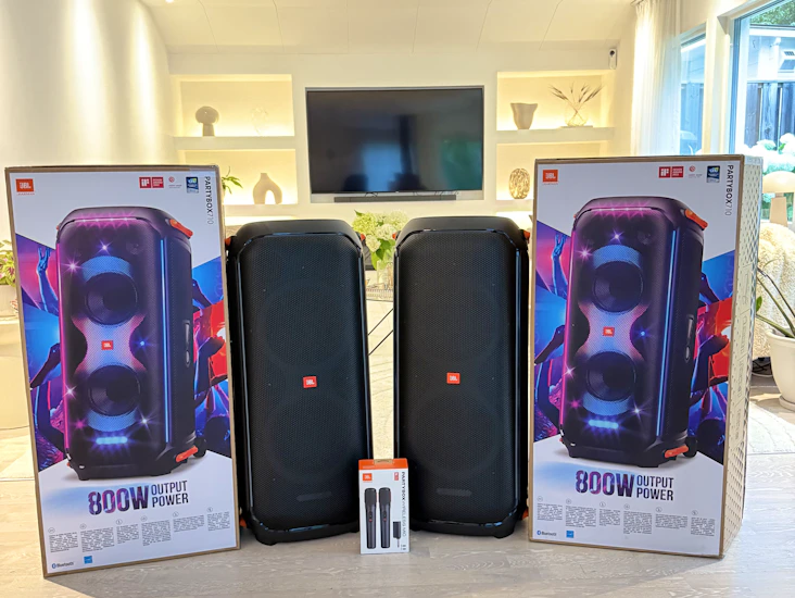 2 x jbl partybox 710 – dubbel kraft, dubbelt så mycket fest!