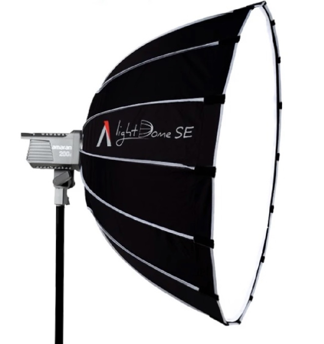 1st video-/fotobelysning: amaran 200x bi-color led-paket – komplett kit med stativ & softbox