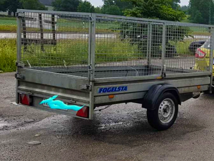 Gallersläp 650kg totalvikt obromsat.