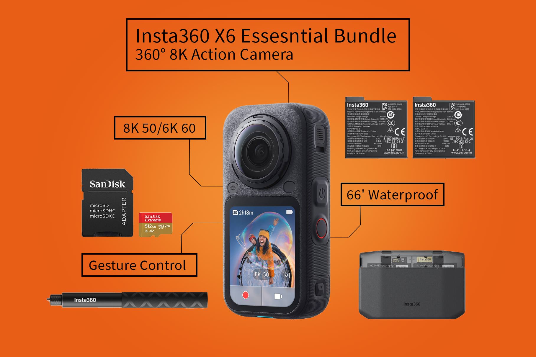 Insta360 x6 - 360 action camera