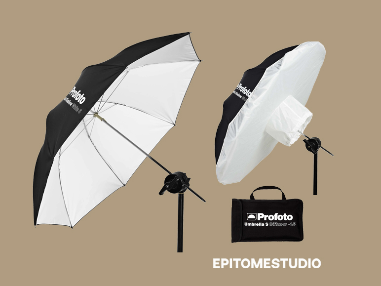 Profoto umbrella shallow white s small + -1.5 diffusor