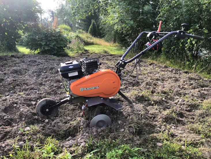 Husqvarna jordfräs med backfunktion