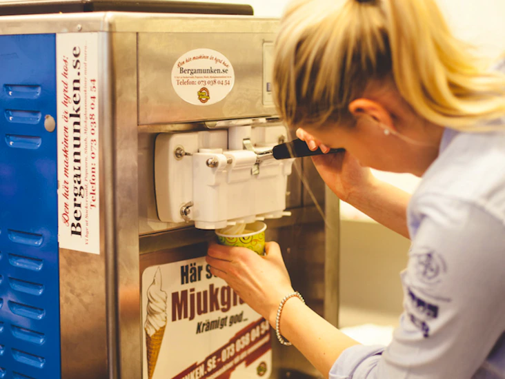 Mjukglass maskin large inkl 100 port. glass🍦