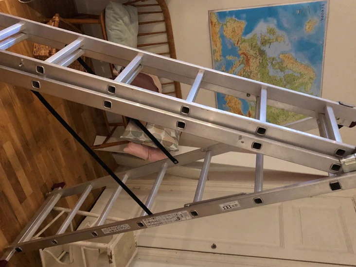 3-delad kombistege, flexibel upp till 4,20m