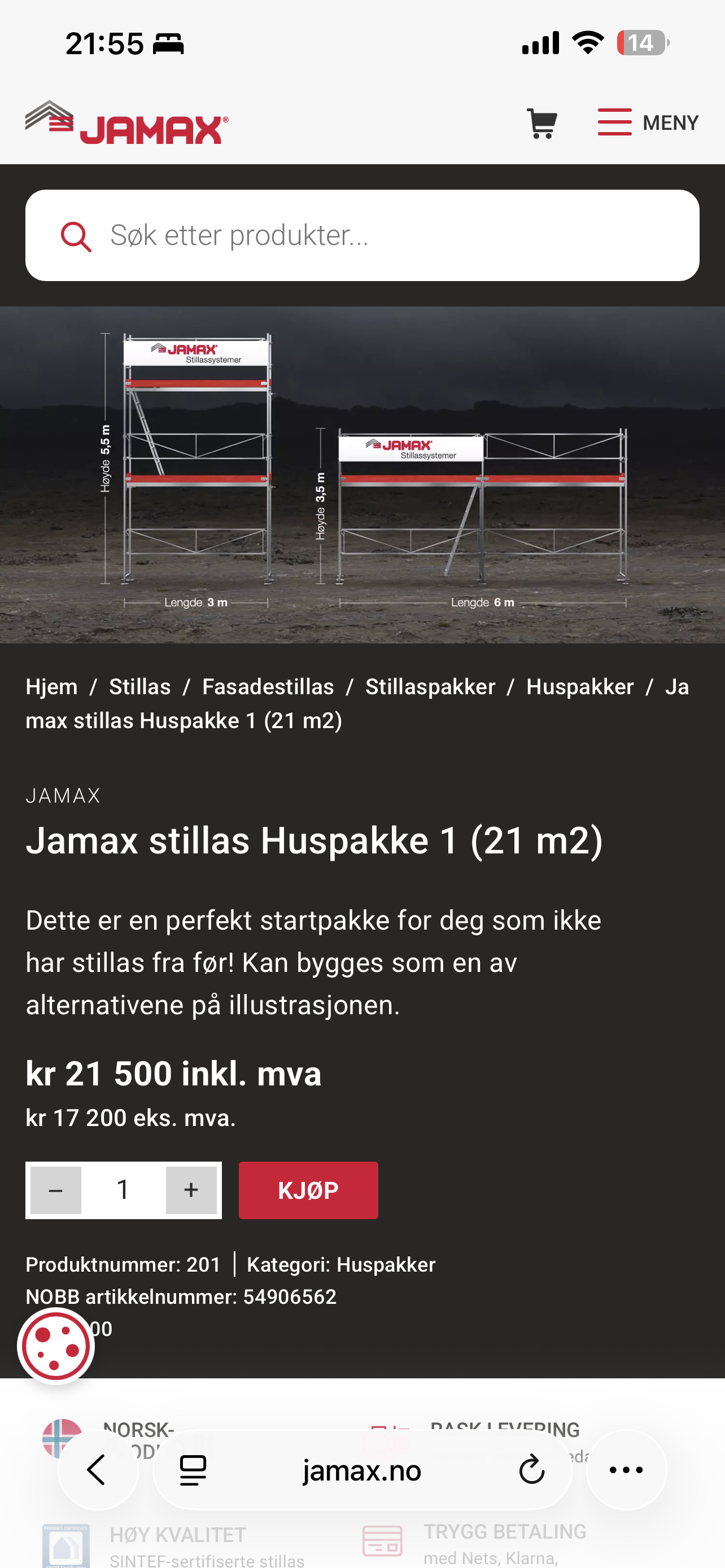 Jamax huspakke 1