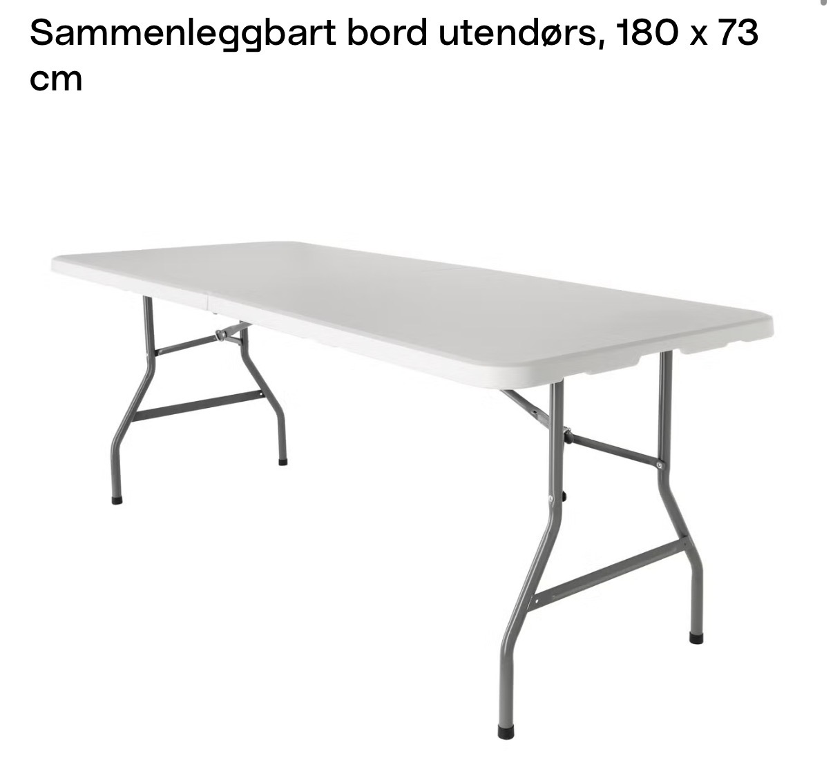 5 stk klappbord 180 cm lange 
