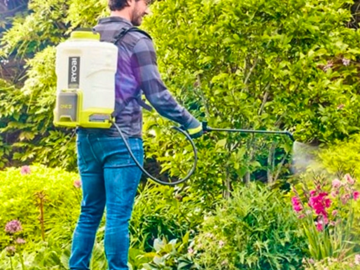 Ryobi tryckspruta med 2 st batterier.