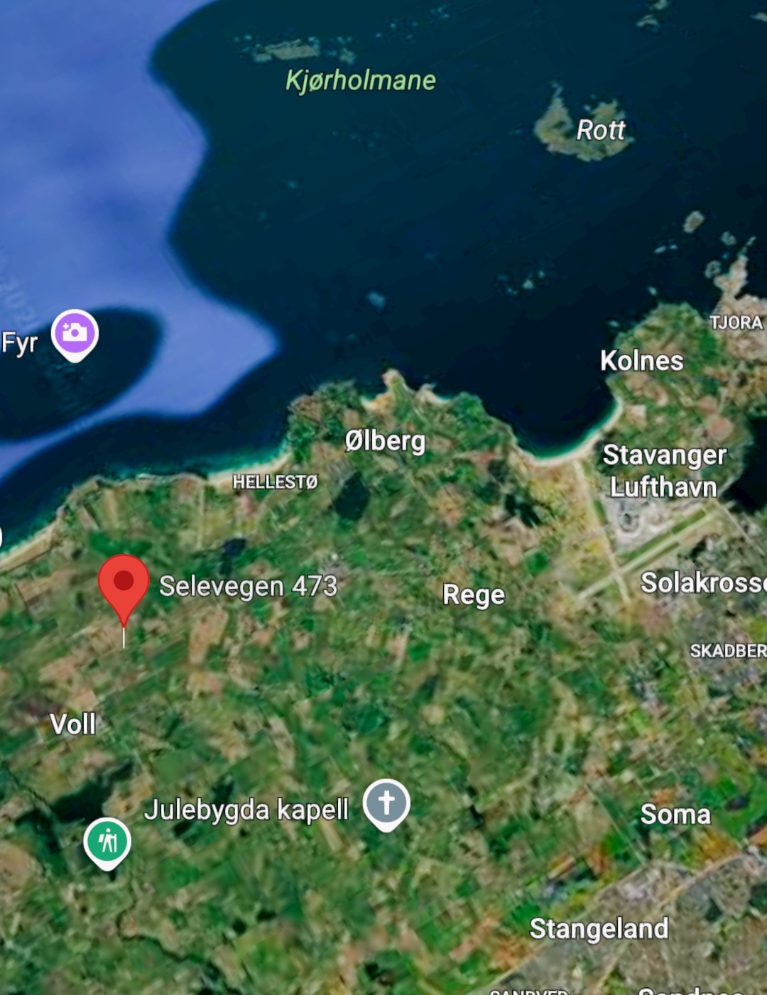 Parkeringsplass 12 min fra sola flyplass