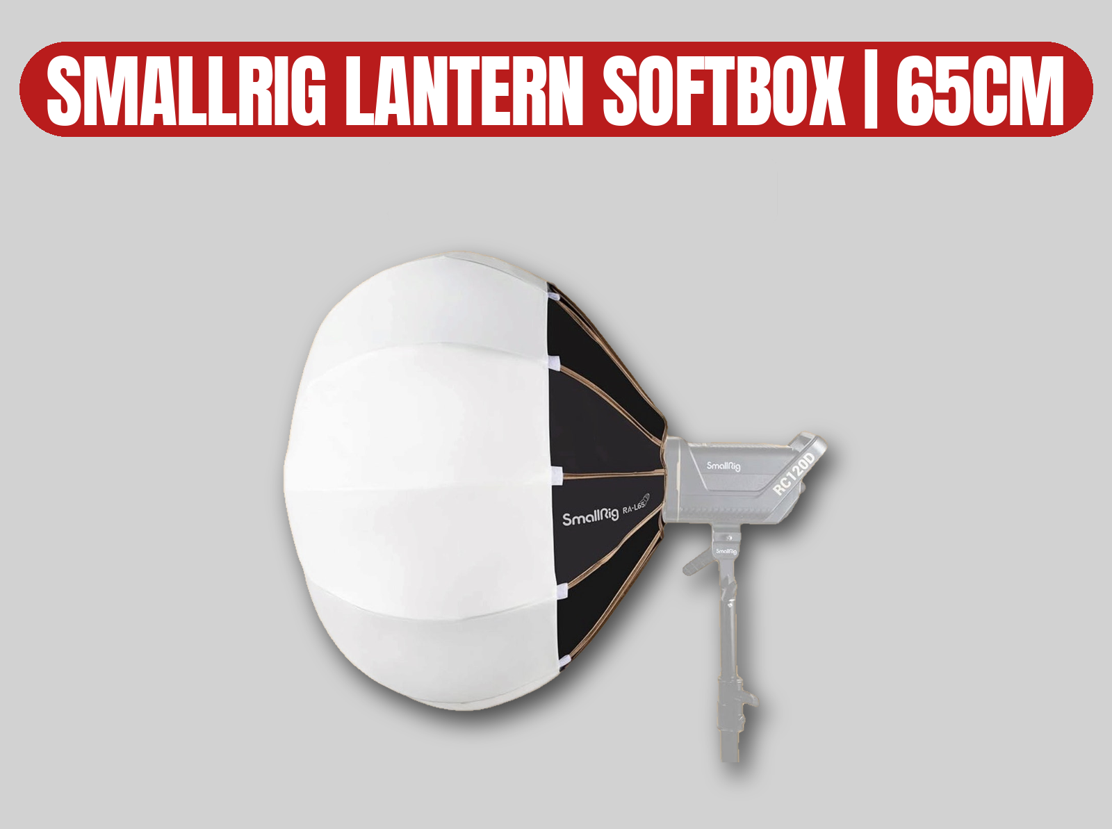 Smallrig 65cm lantern softbox | bowens mount spherical light modifier / aputure lantern / godox lantern