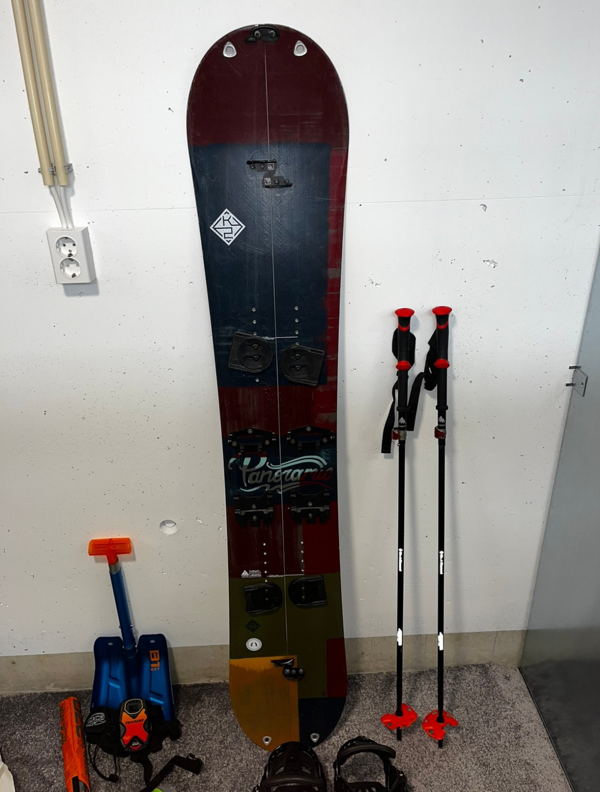 K2 splitboardpakke - skredpakke - 168 cm, sko 42-44