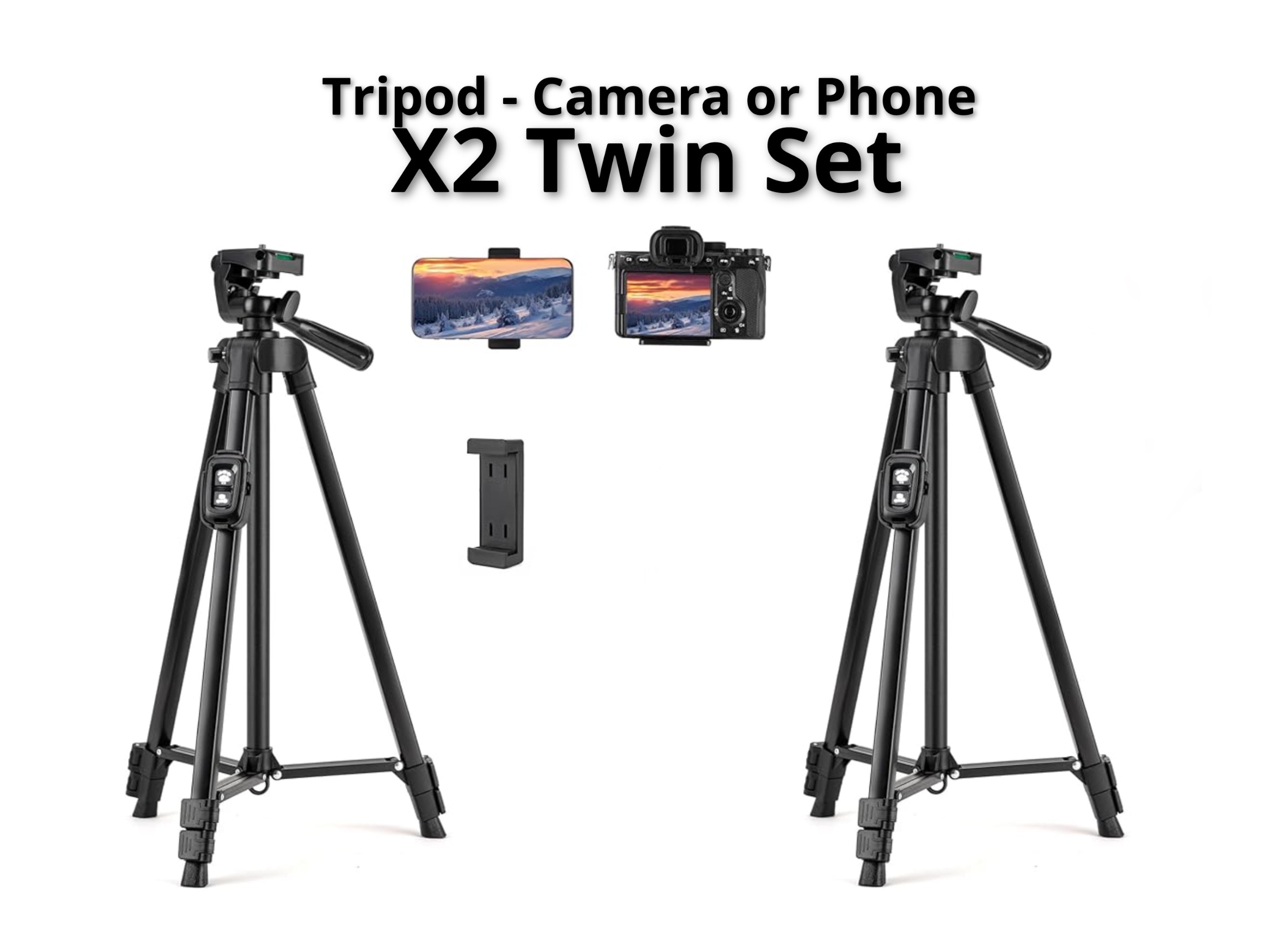 Tripod x2 - x2 tripods