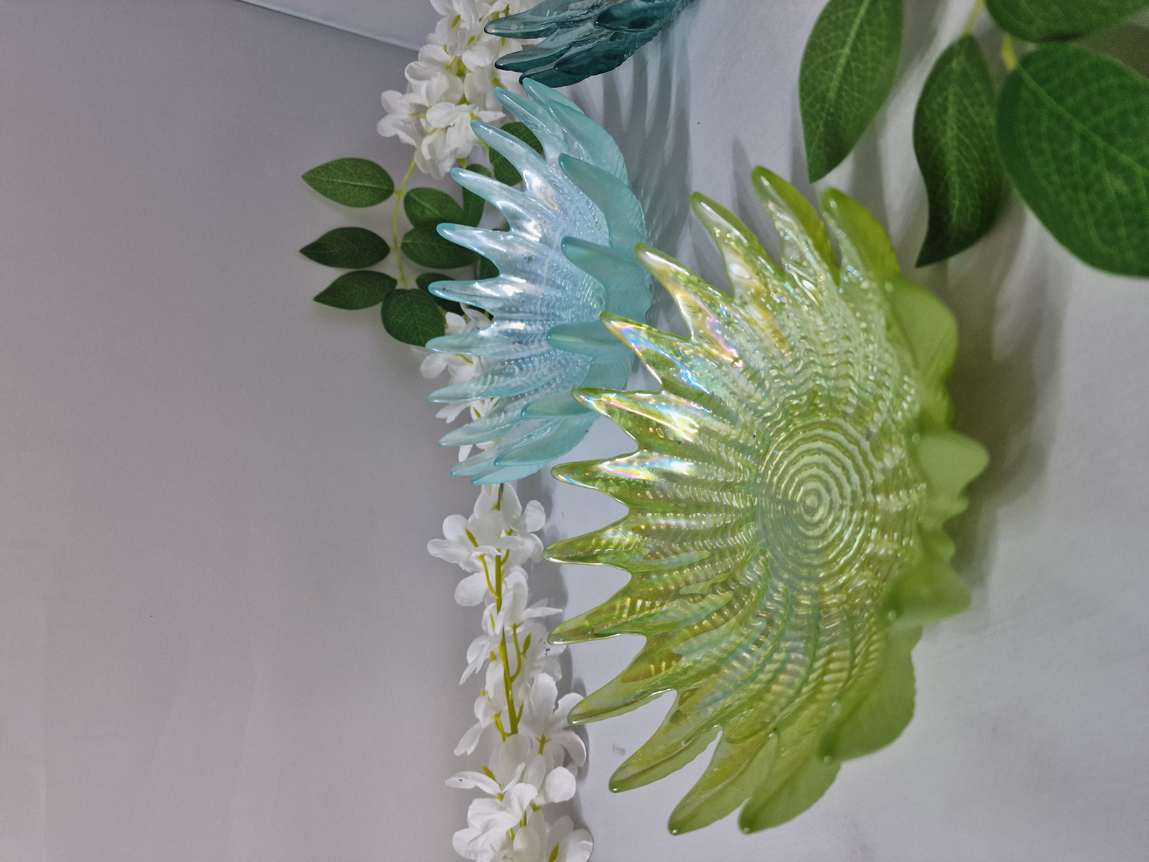 5 x glass decorative bowl