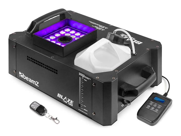 Beamz blaze1800 vertical smoke machine 24x4w 4in1 led