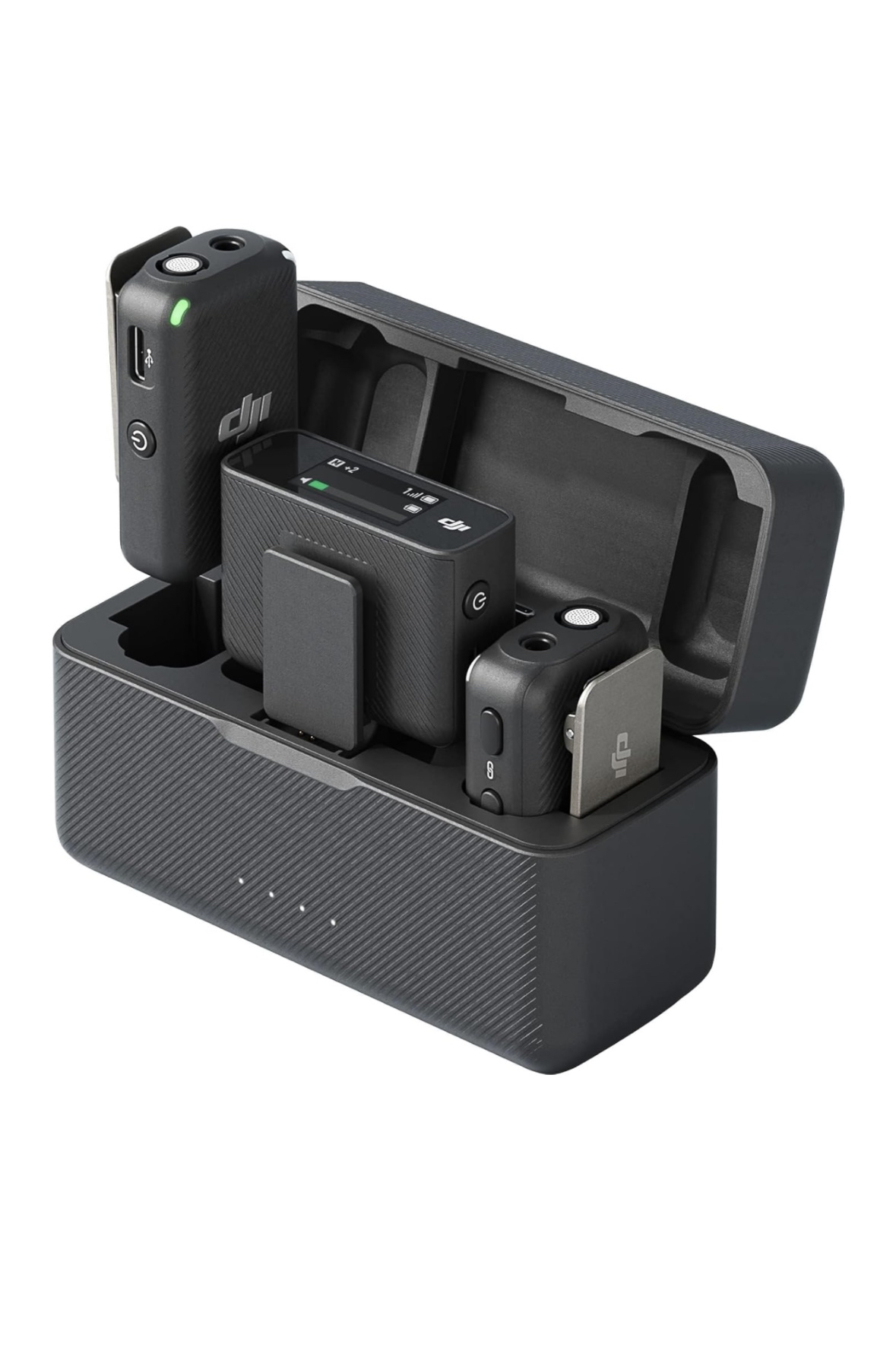 Dji radio lapel mics - 2 transmitters, 1 receiver with lapel mic. 