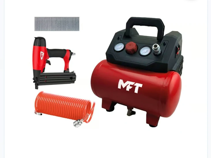 Hendig dykkertpistol og kompressor