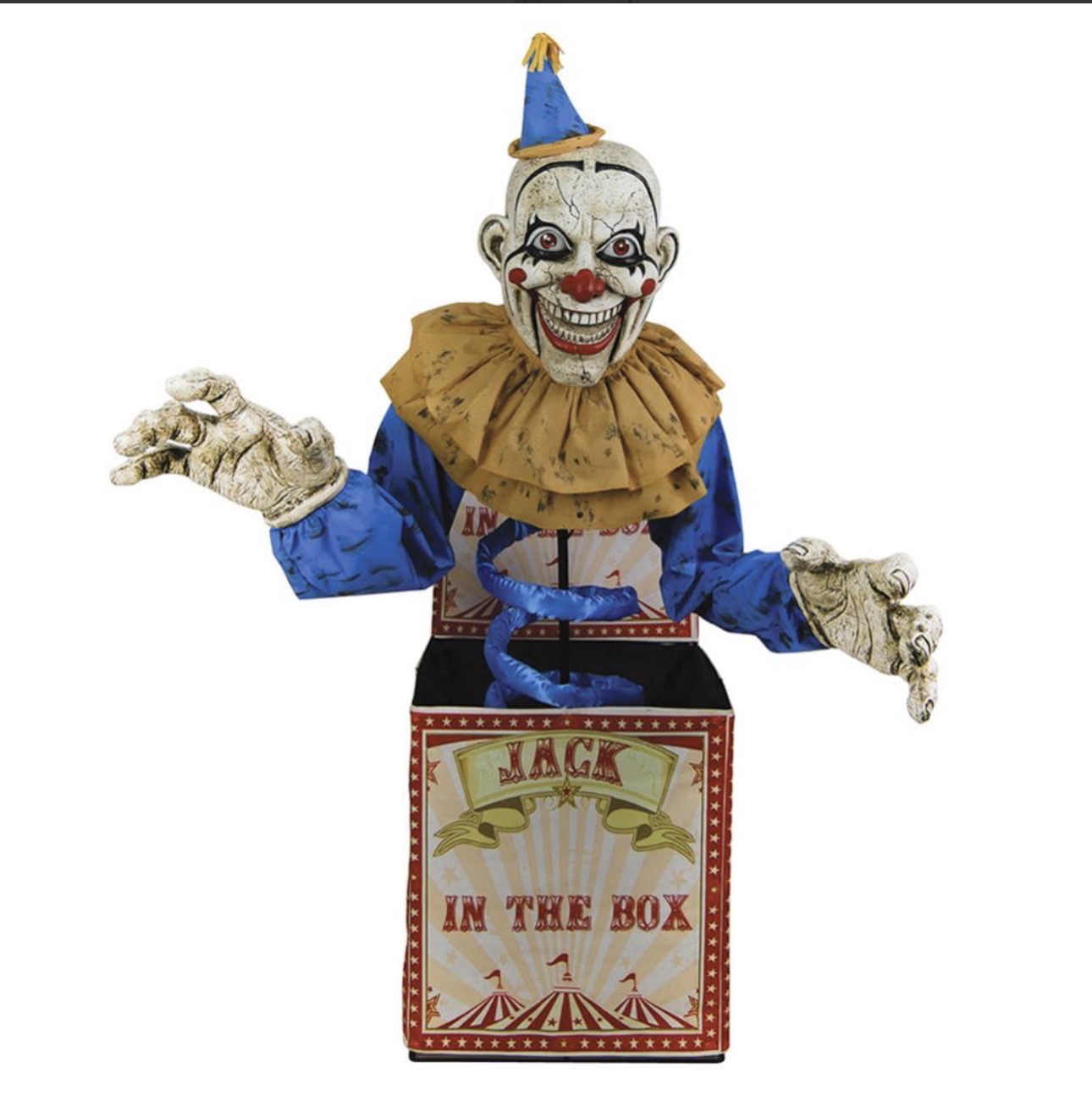 Stor animerad clown, ljud och ljus