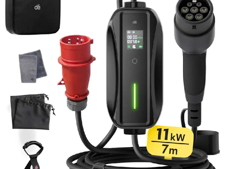 11 kw laddare 3-fas + 10 meter skarvsladd