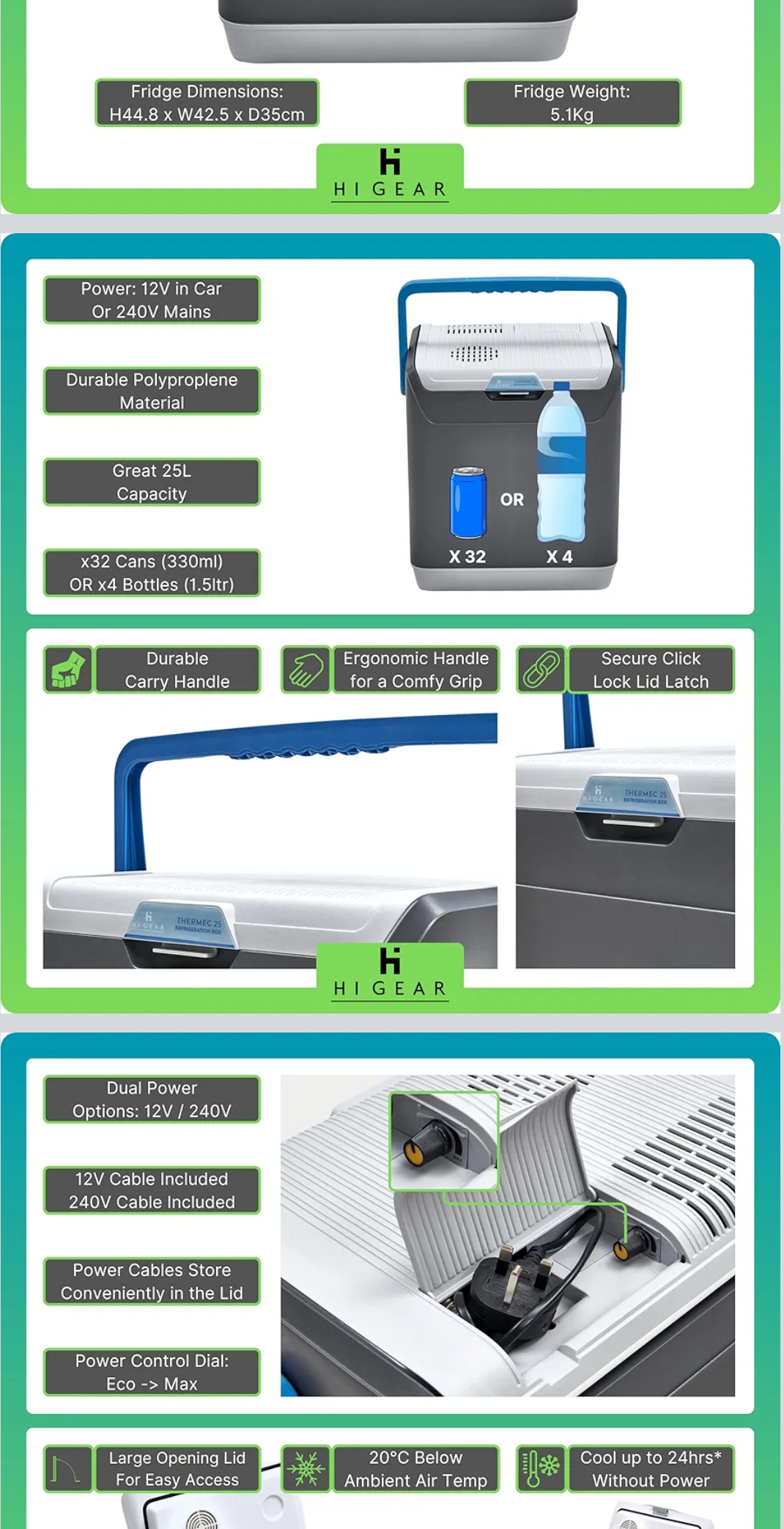 25 litre electric cooler box - parties, camping, beach