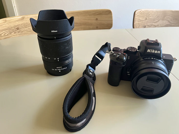 Nikon z50 med tre objektiv