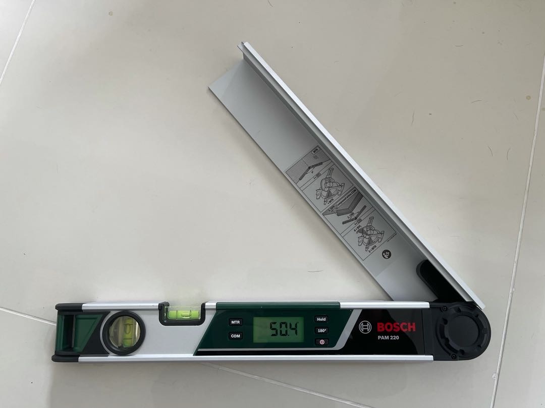 Digital vinkel med vattenpass