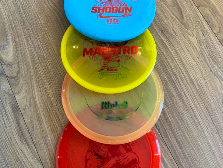 Frisbeegolfsett med 4 disker