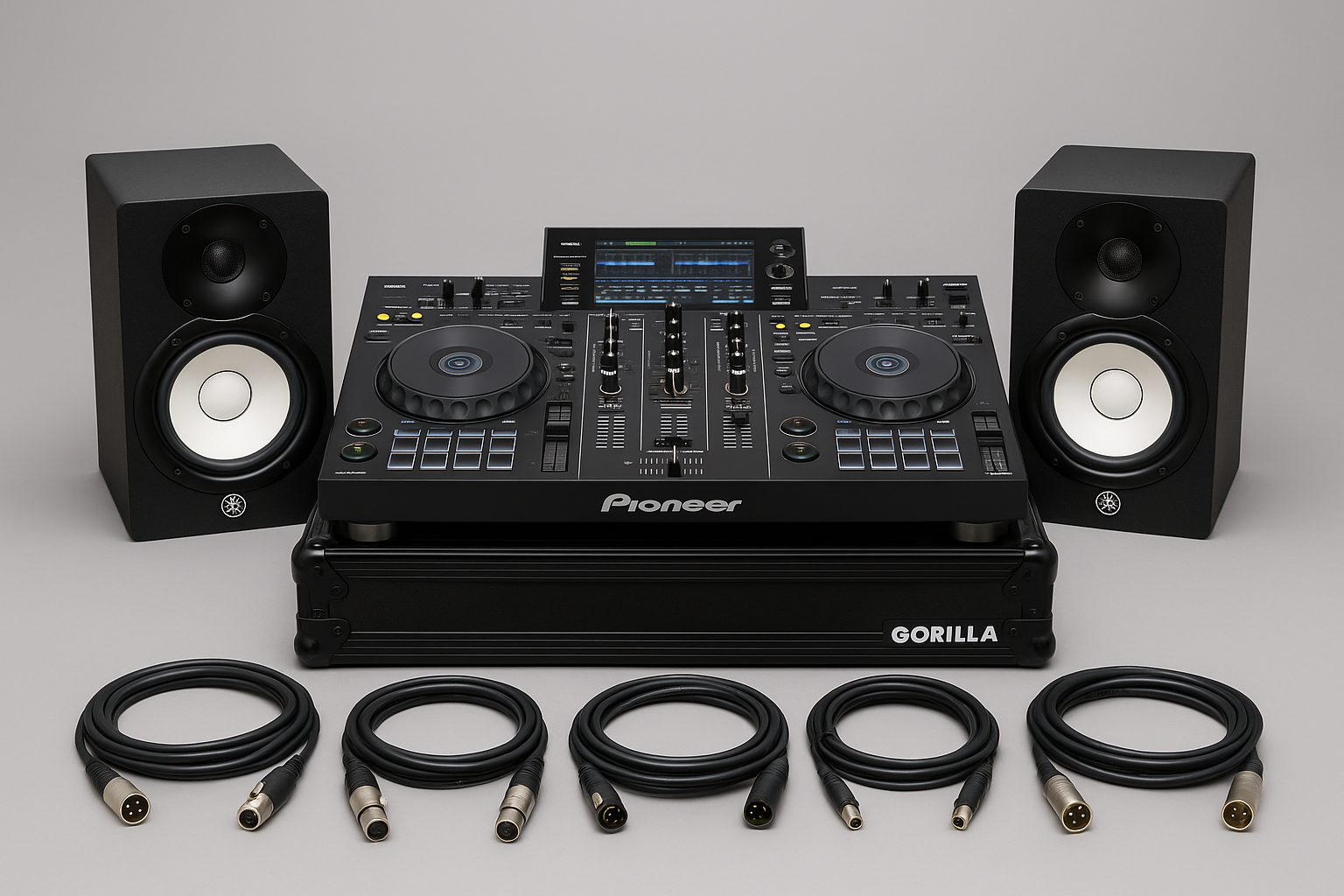 Dj bundle - pioneer xdj-rx3 + x2 yamaha hs7 speakers + cables