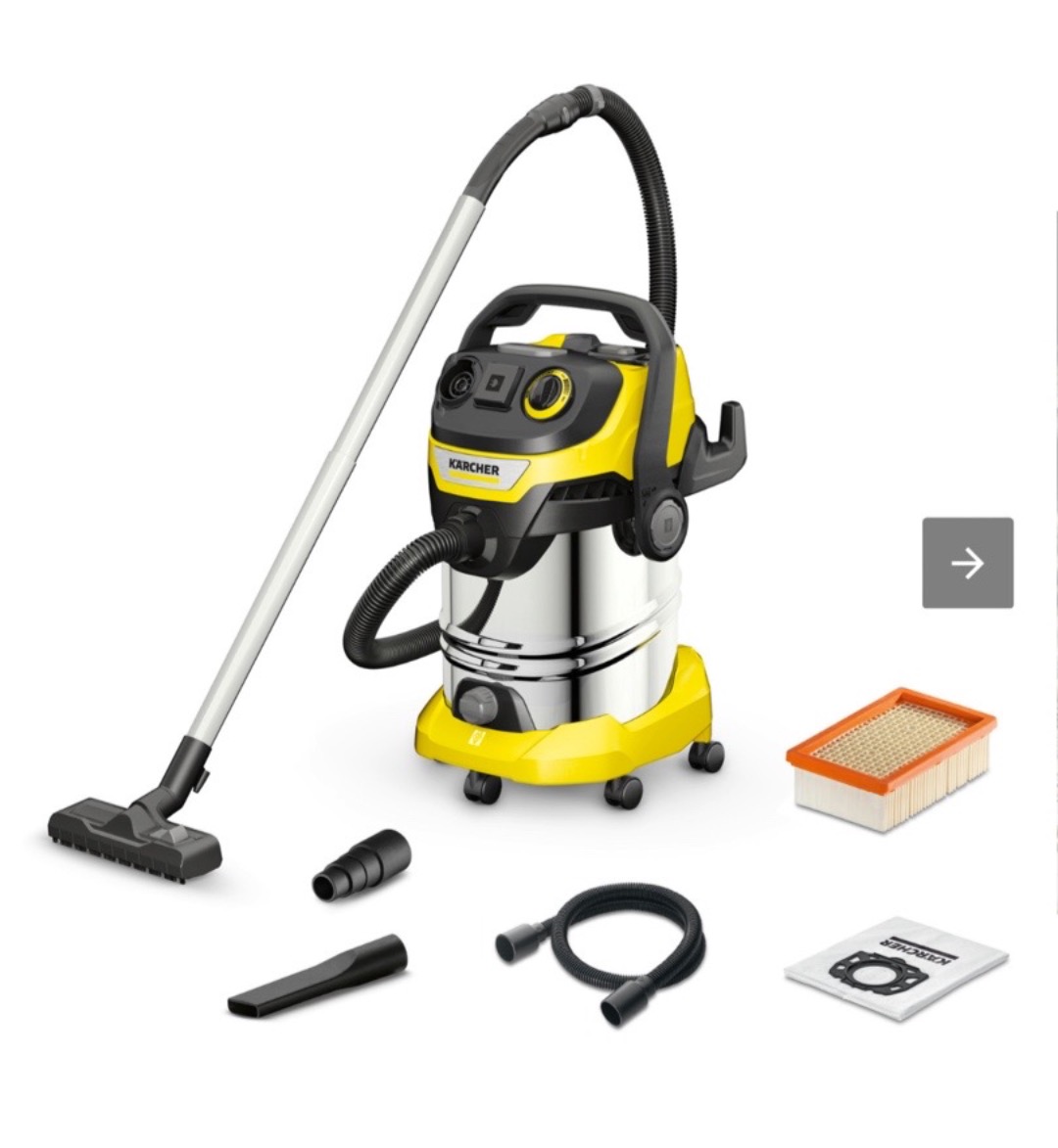 Kärcher grovstøvsuger 1300w