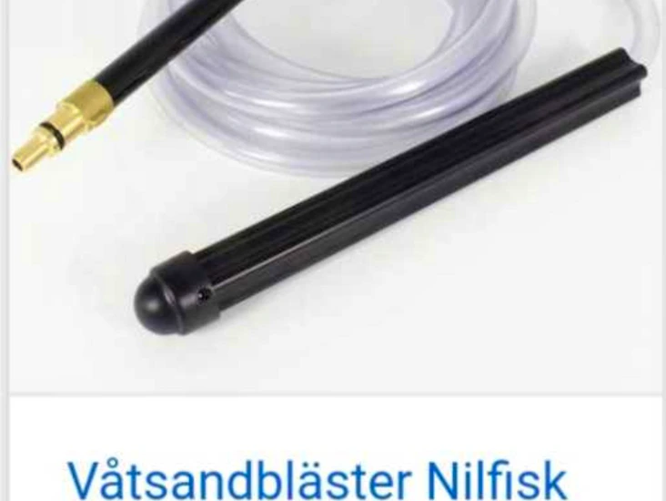 Våtsandbläster till nilfisk högtryckstvätt