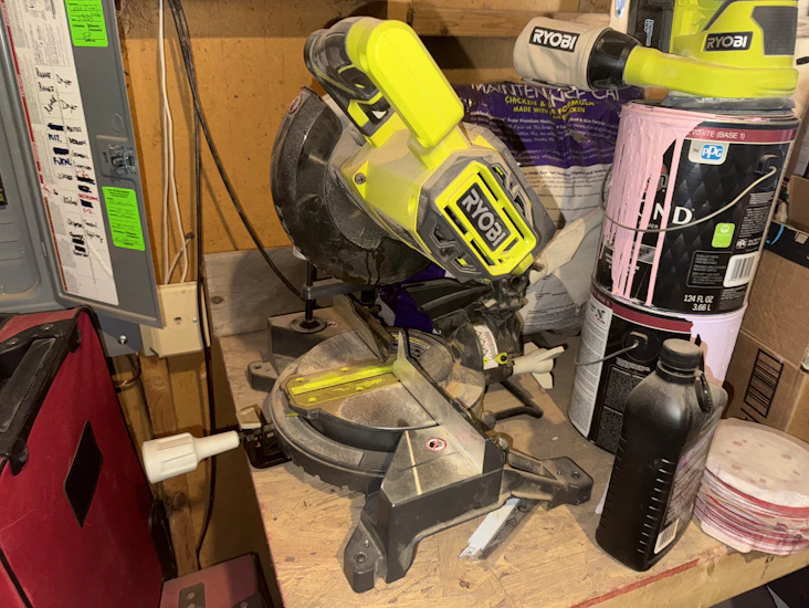 Ryobi battery operated miter