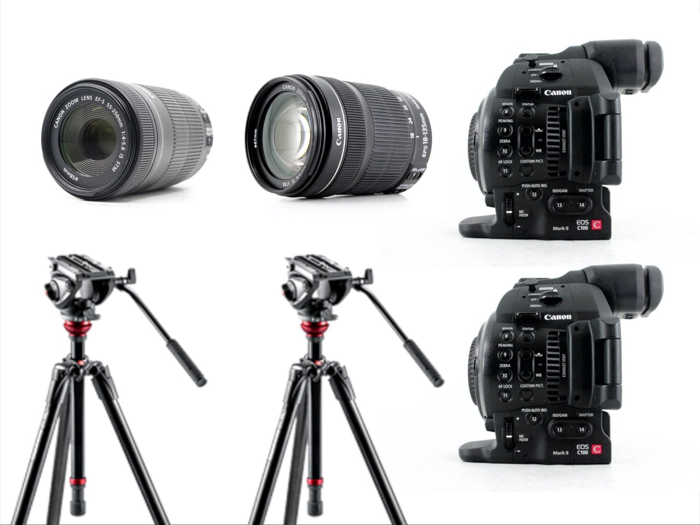 Conference camera kit with 18-135 & 55-250 lens