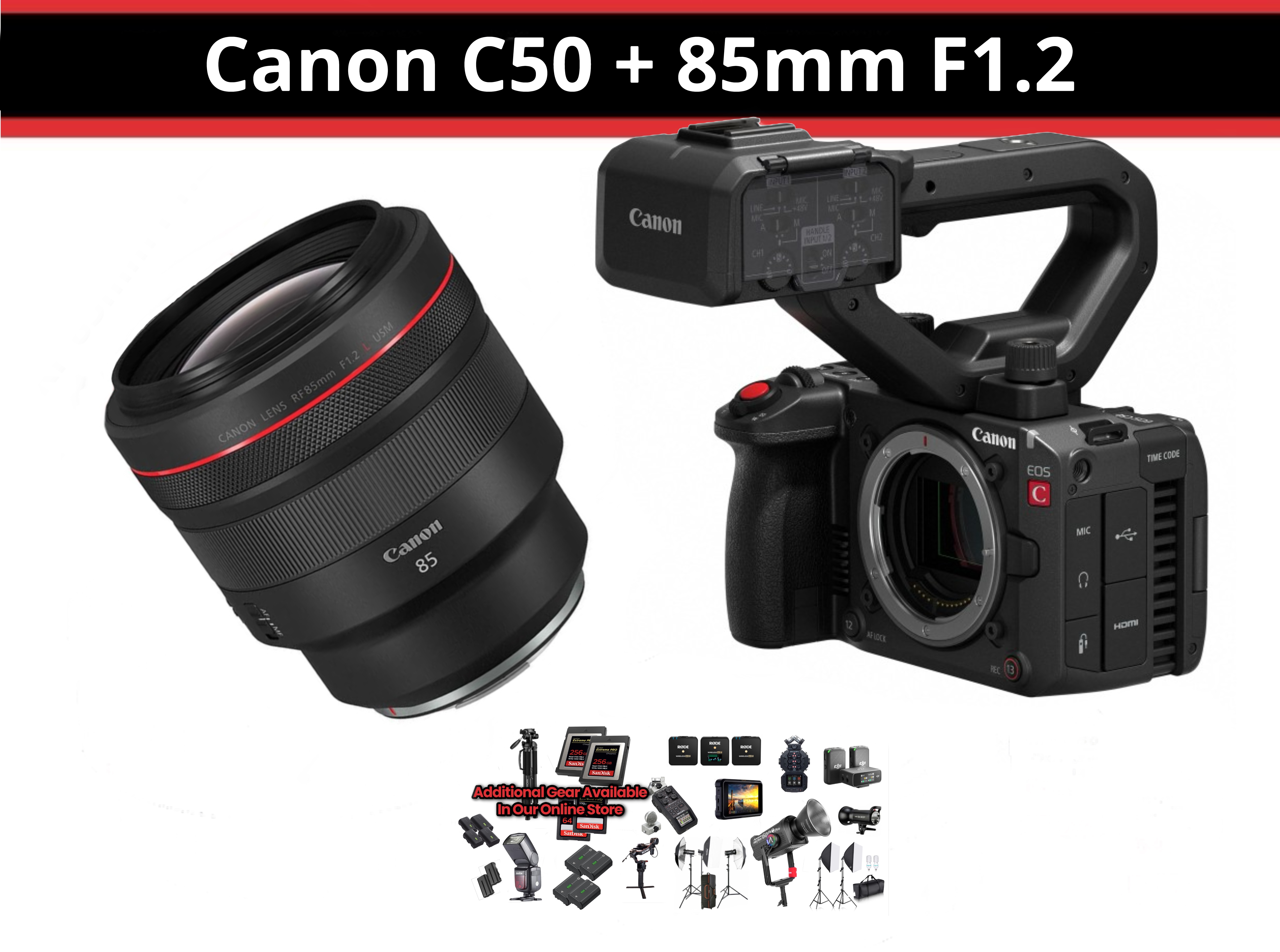 Canon c50 + 85mm f1.2 ( canon eos c50 )