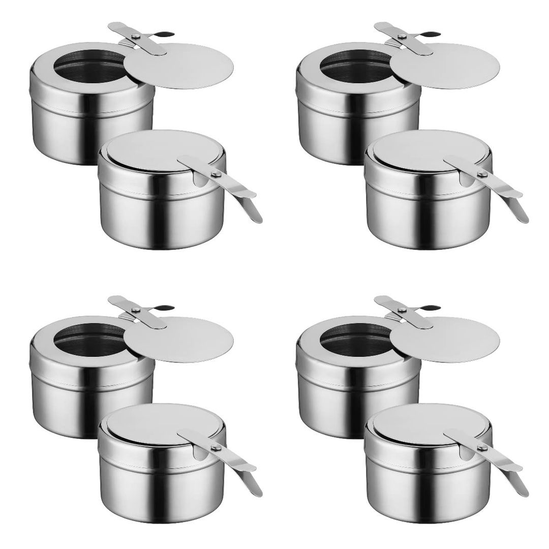 Chafing dish fuel cans 8pcs stainless 