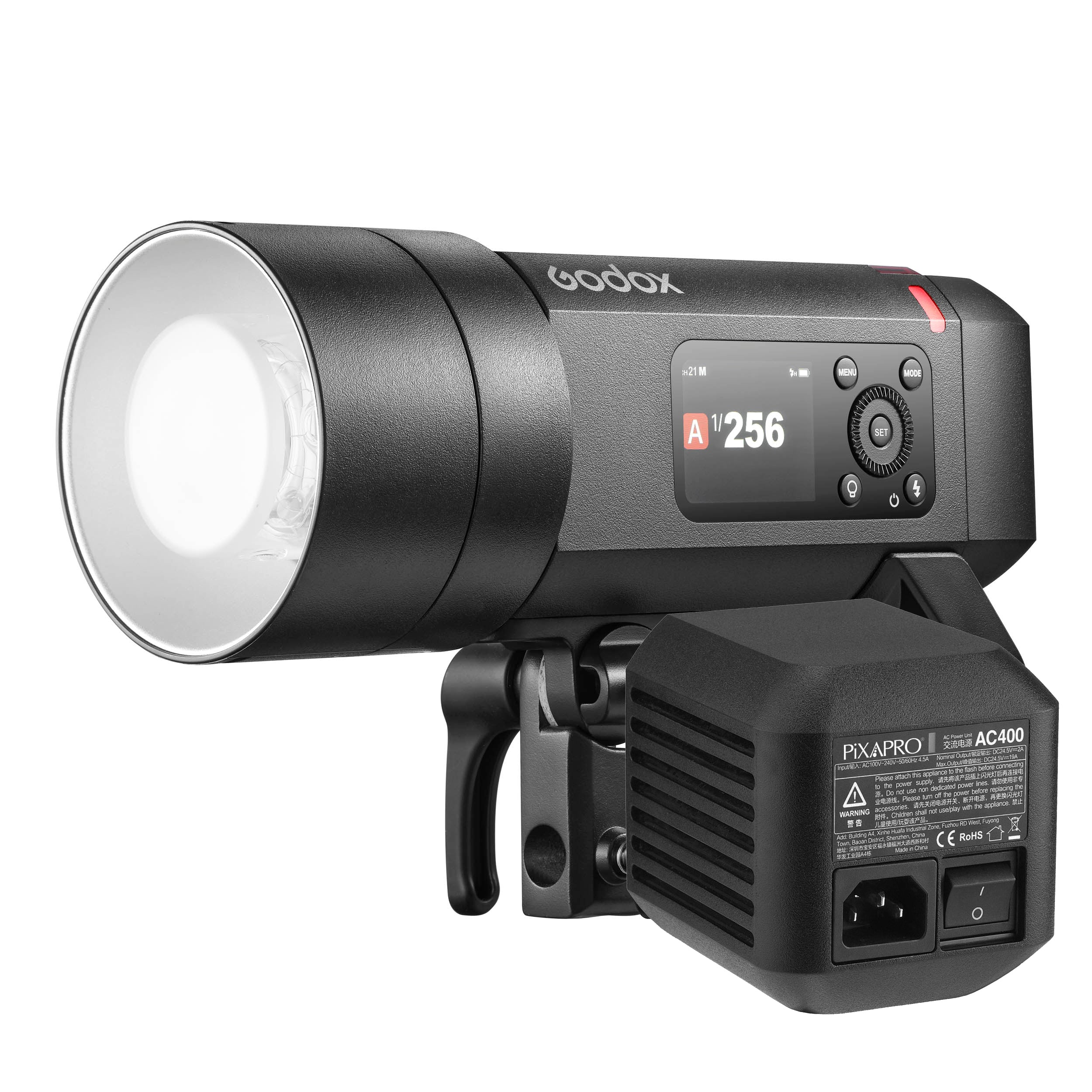 Godox 3-light kit — ad400 pro ii + 2x ad200 pro ii with ad-b2 twin bracket