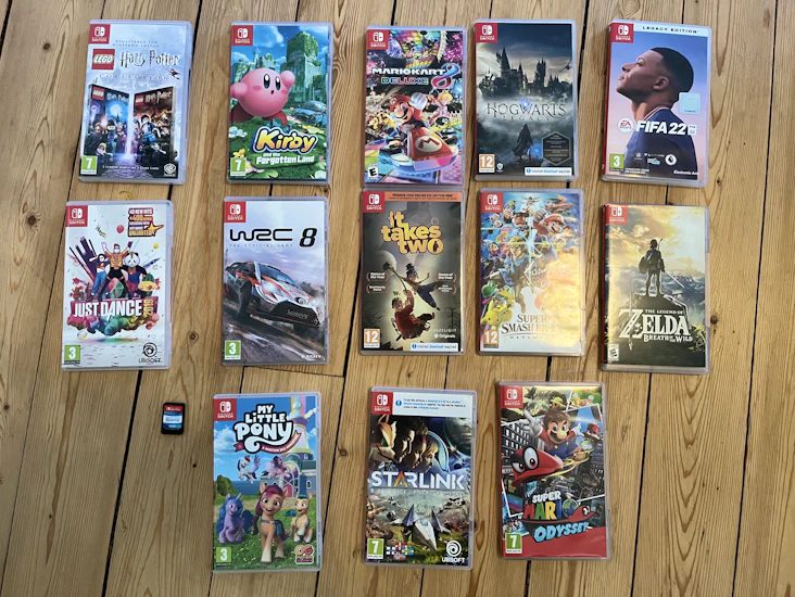 Nintendo switch + 5 spel