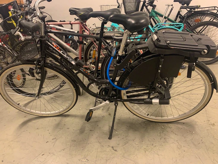 Damcykel med barnsadel