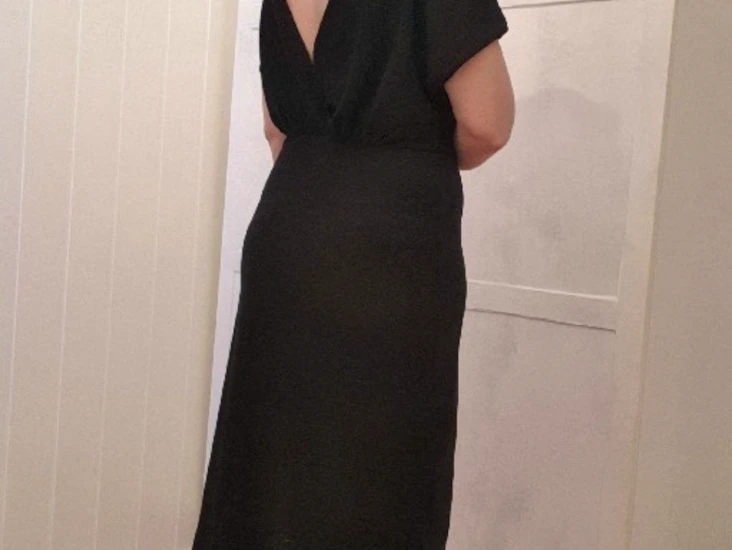 Sort kjole med glitter