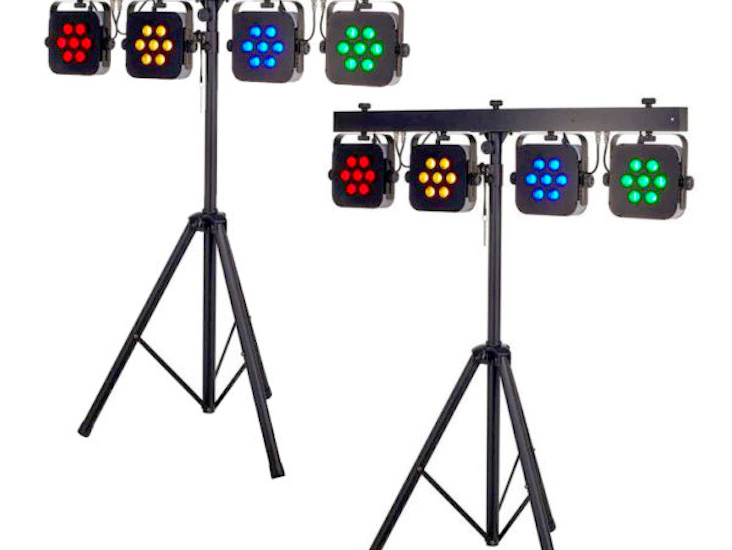 To stk lysrigger på stativ