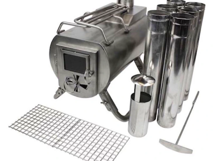 G stove med mye utstyr i praktisk bag