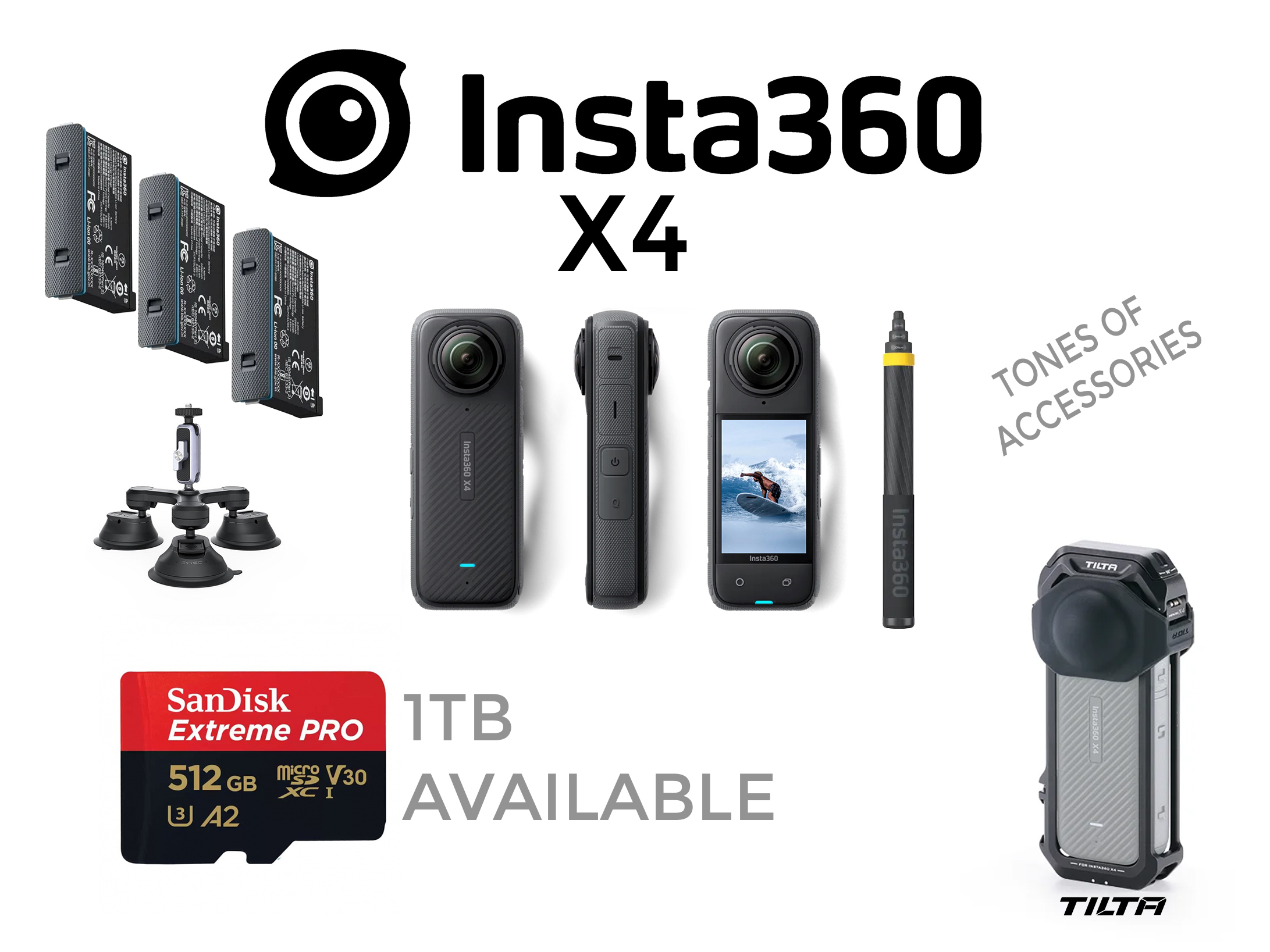 Insta 360 x4 action camera