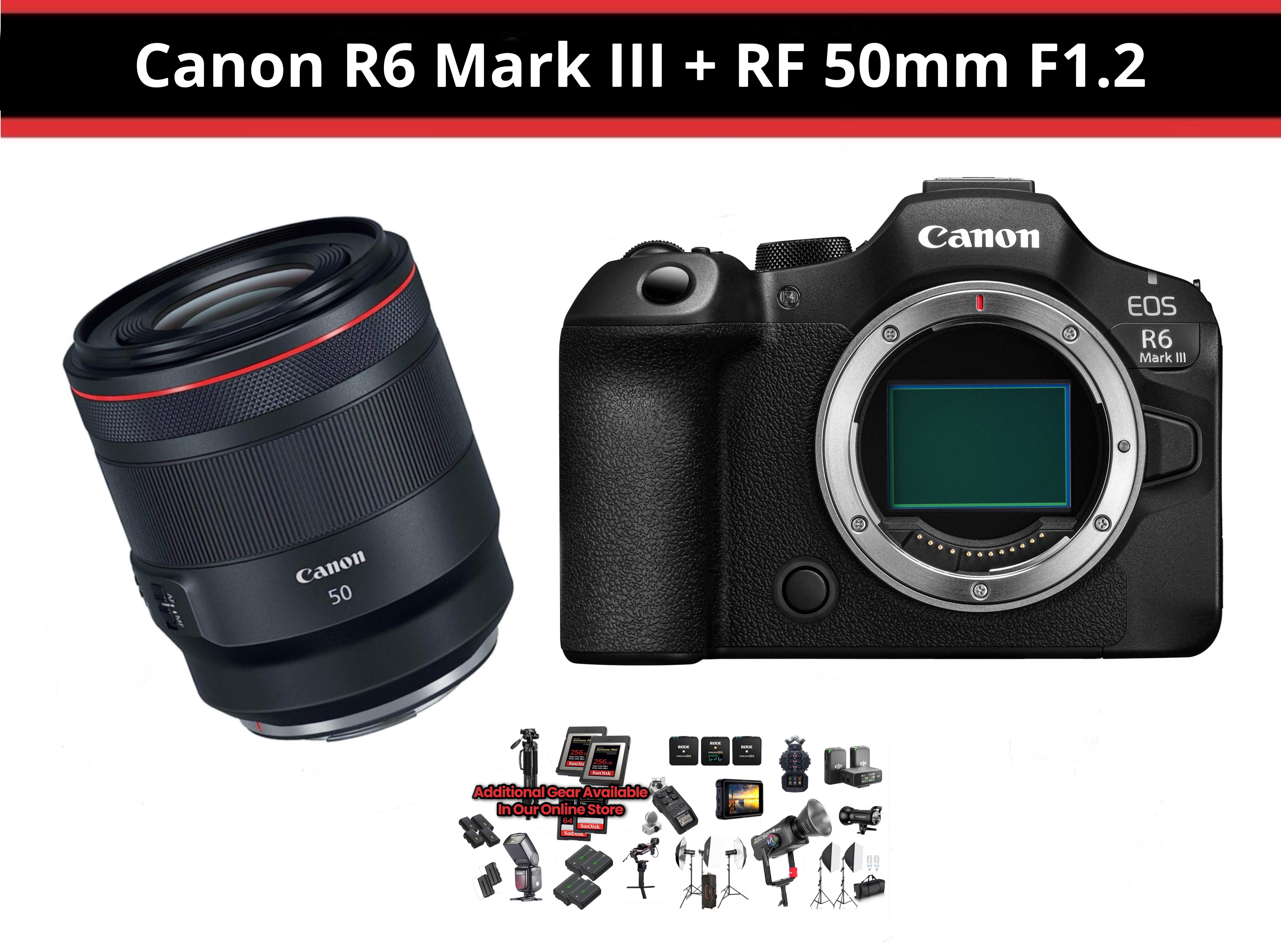 Canon r6 mark iii + rf 50mm f1.2 ( canon eos r6 mark iii - canon r6miii )
