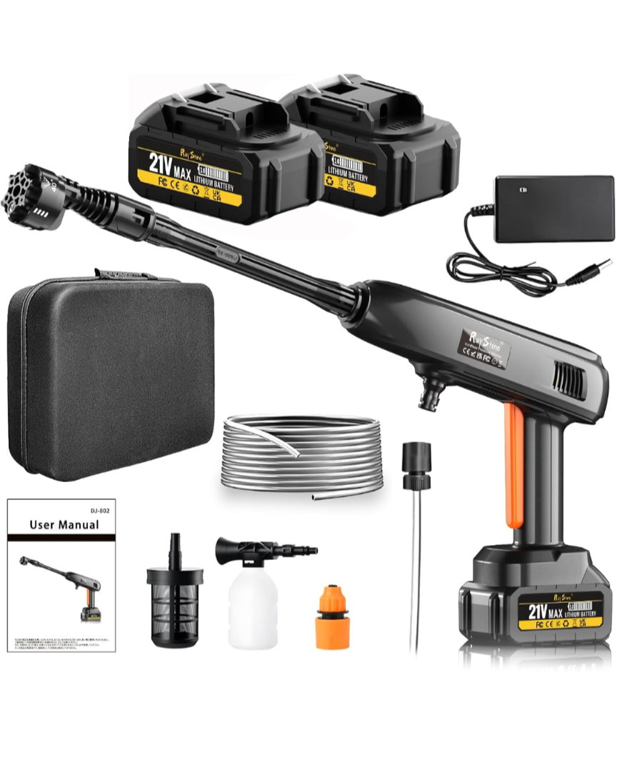 Portable cordless pressure washer 