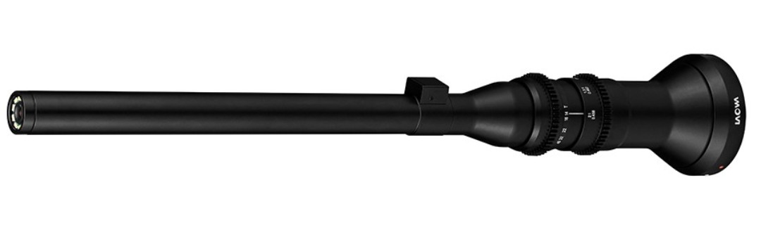 Laowa macro probe 24mm f/14 linse cine-mod