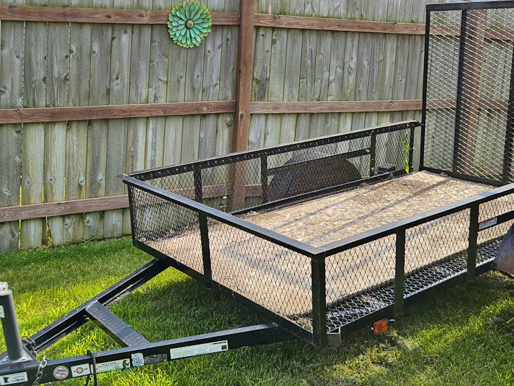 5x8 mesh trailer with ramp