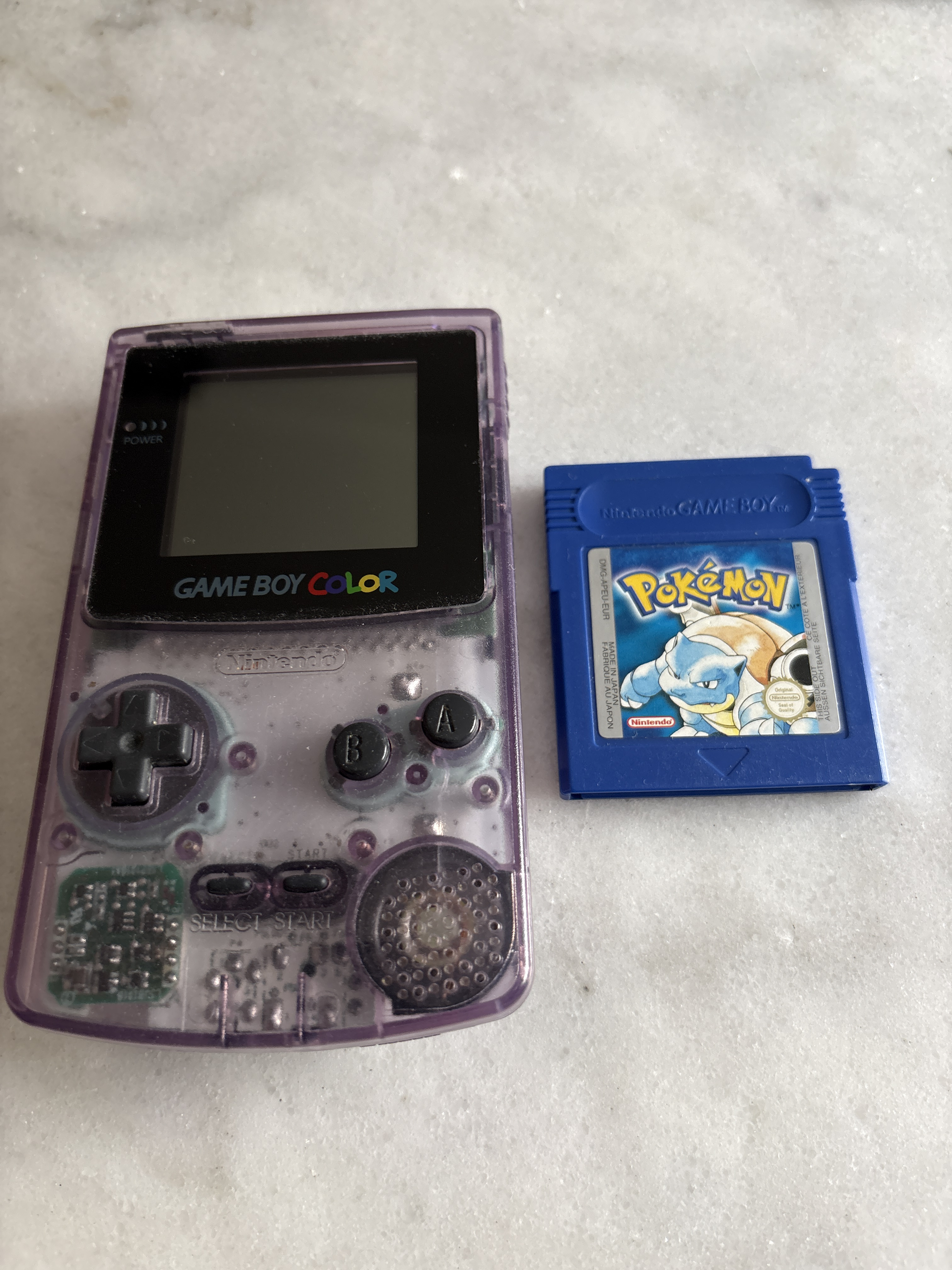 Pokémon blue samt gameboy color