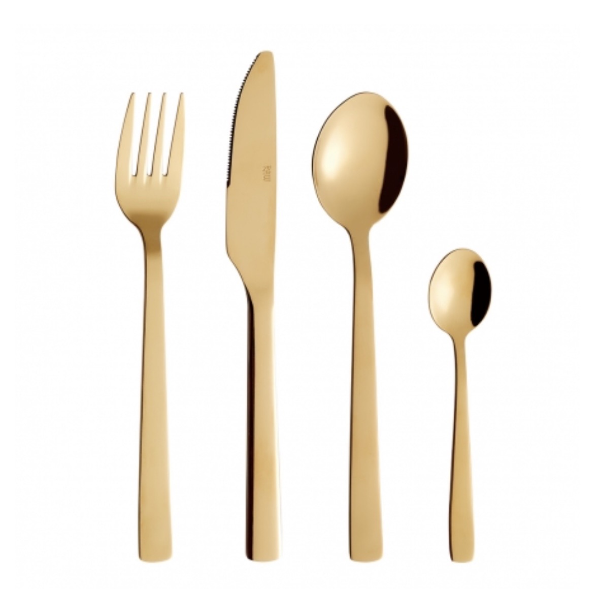 Aida raw gold cutlery